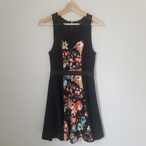 NWOT Floral fit and flare dress